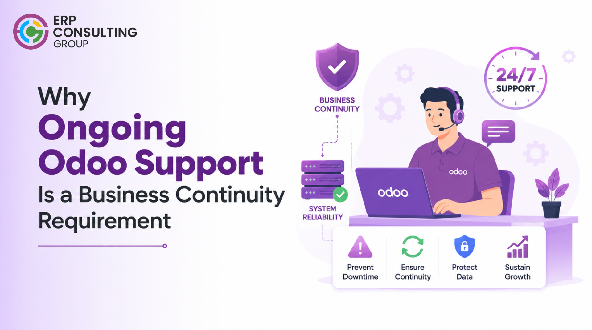 Why Ongoing Odoo Support Is a Business Continuity Requirement